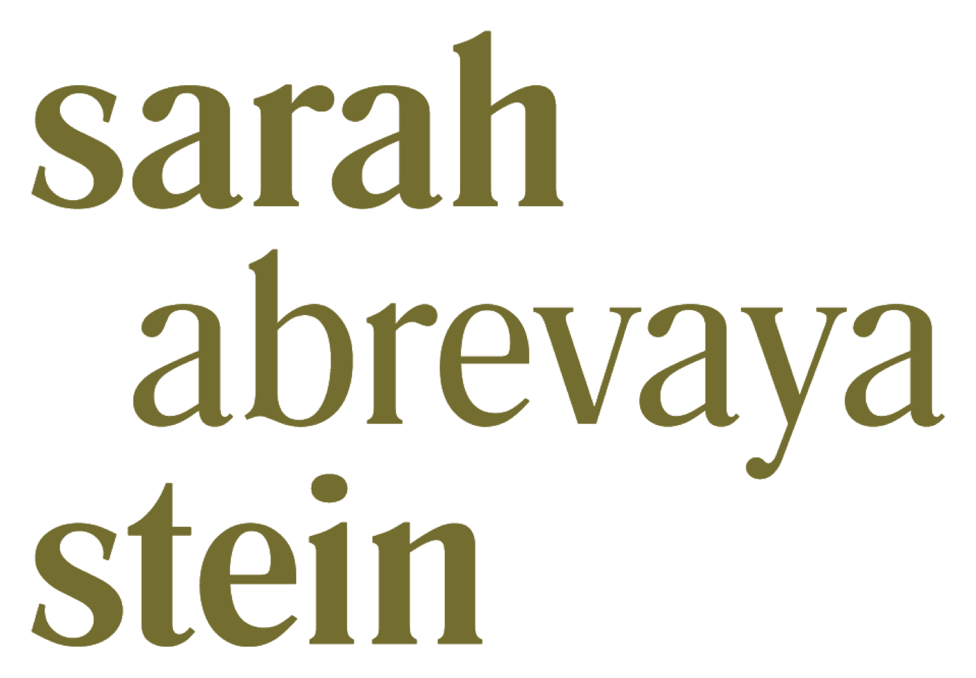 Sarah A. Stein — work sample 3